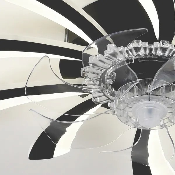 Brilagi-LED állítható lámpa ventilátorral LED/50W/230V 3000-6500K fekete+DO