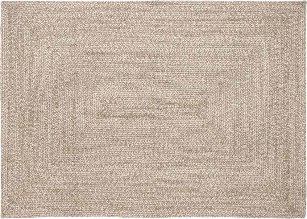 vidaXL Területszőnyegek Természetes és Fehér 140 x 200 cm Juta