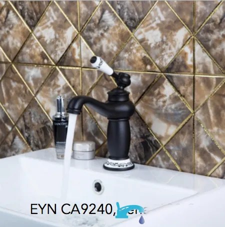 Mosdócsaptelep EYN CA9240 egykaros vezérléssel, matt fekete felülettel
