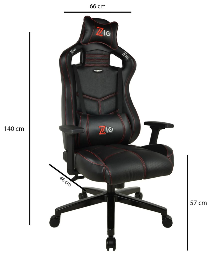 Irodai gamer szék Vilile (fekete) . 1093832