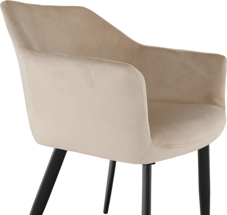 Szék, szövet bézs/fekete lábak, ODOVEL