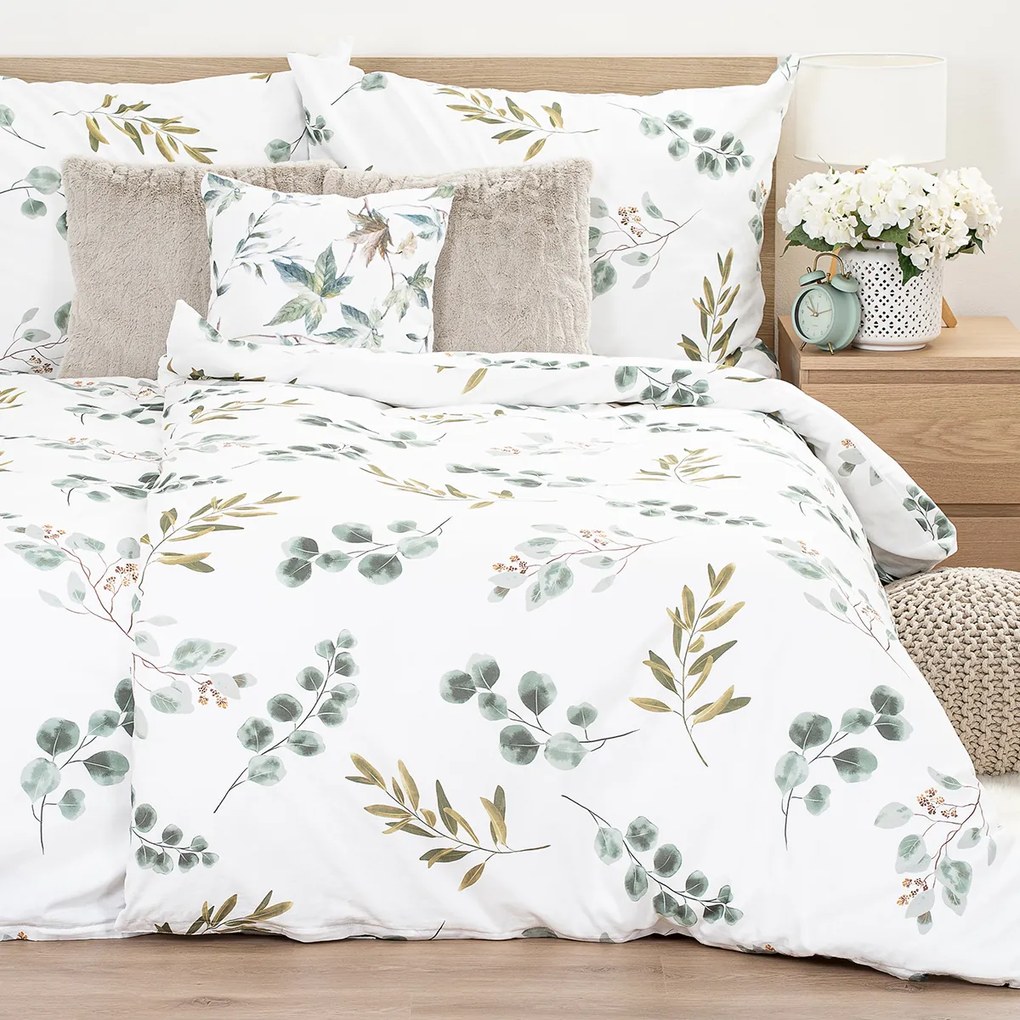 4Home Pamut ágynemű Eukaliptusz, 160 x 200 cm, 70 x 80 cm