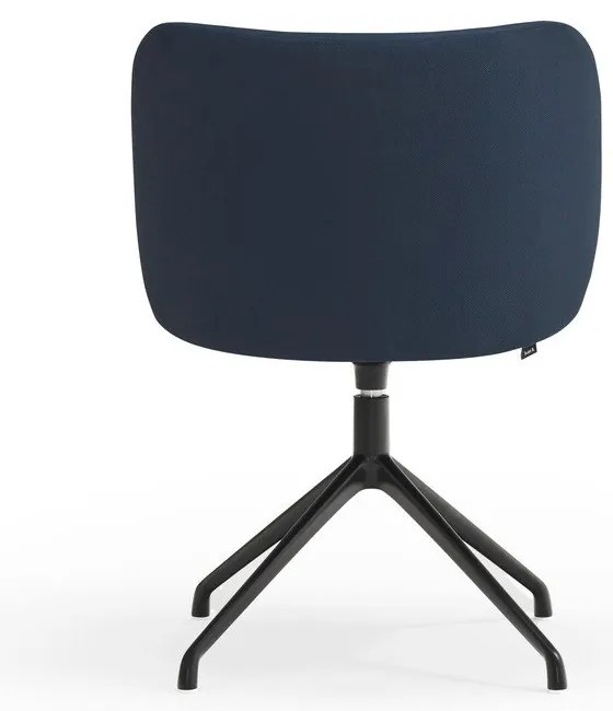 Sötétkék kárpitozott étkezőfotel Mogi – Teulat