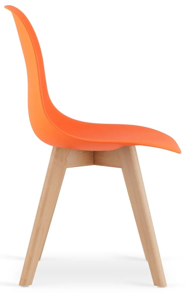 Narancssárga KITO szék bükk lábakkal