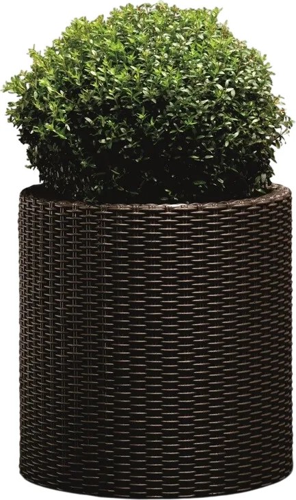 Keter Cylinder L 39 l virágcserép, barna