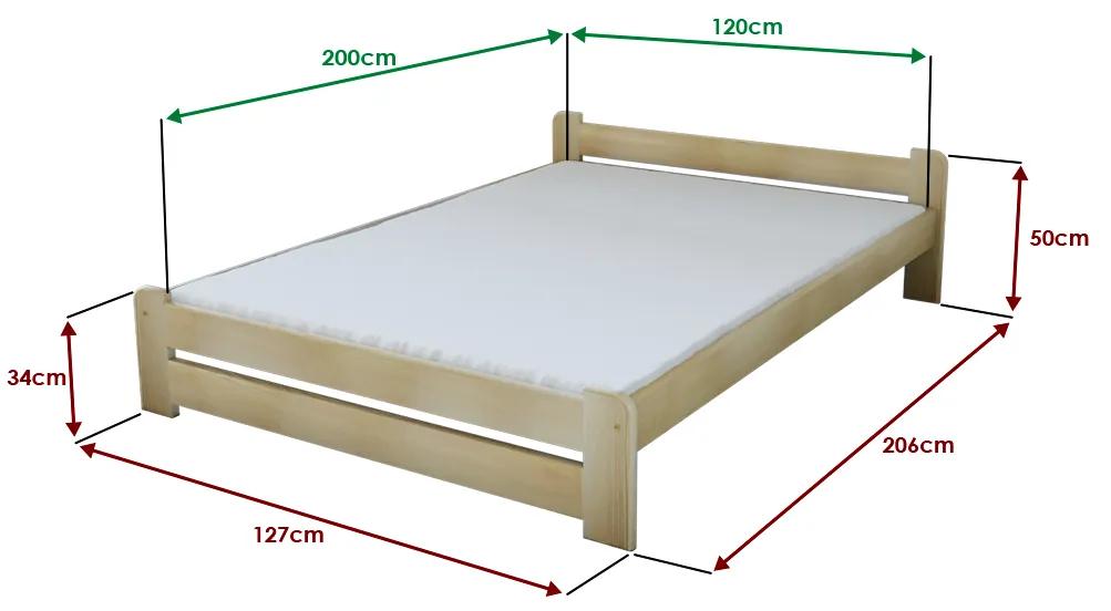 Emily ágy 120 x 200 cm, fehér Ágyrács: Ágyrács nélkül, Matrac: Deluxe 10 cm matrac