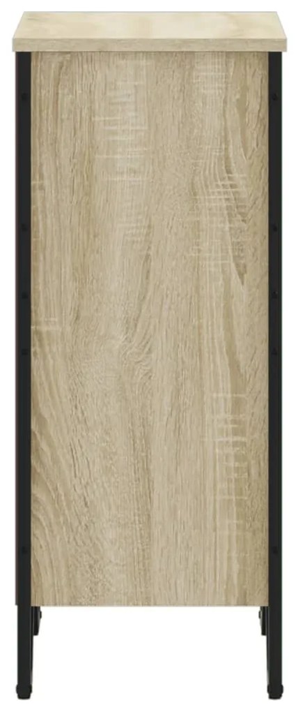 sonoma tölgy színű szerelt fa könyvszekrény 50 x 31 x 74,5 cm