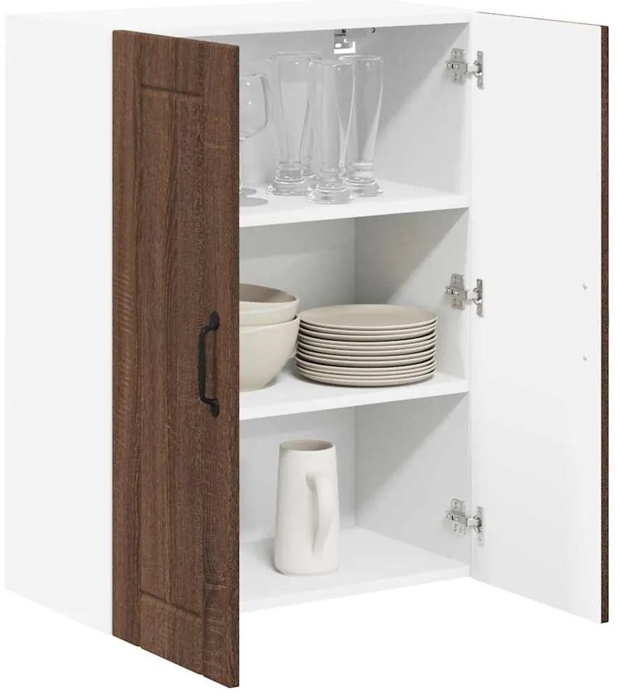 Fali konyhaszekrény Barna Tölgy 60 x 31 x 80 cm Faanyag