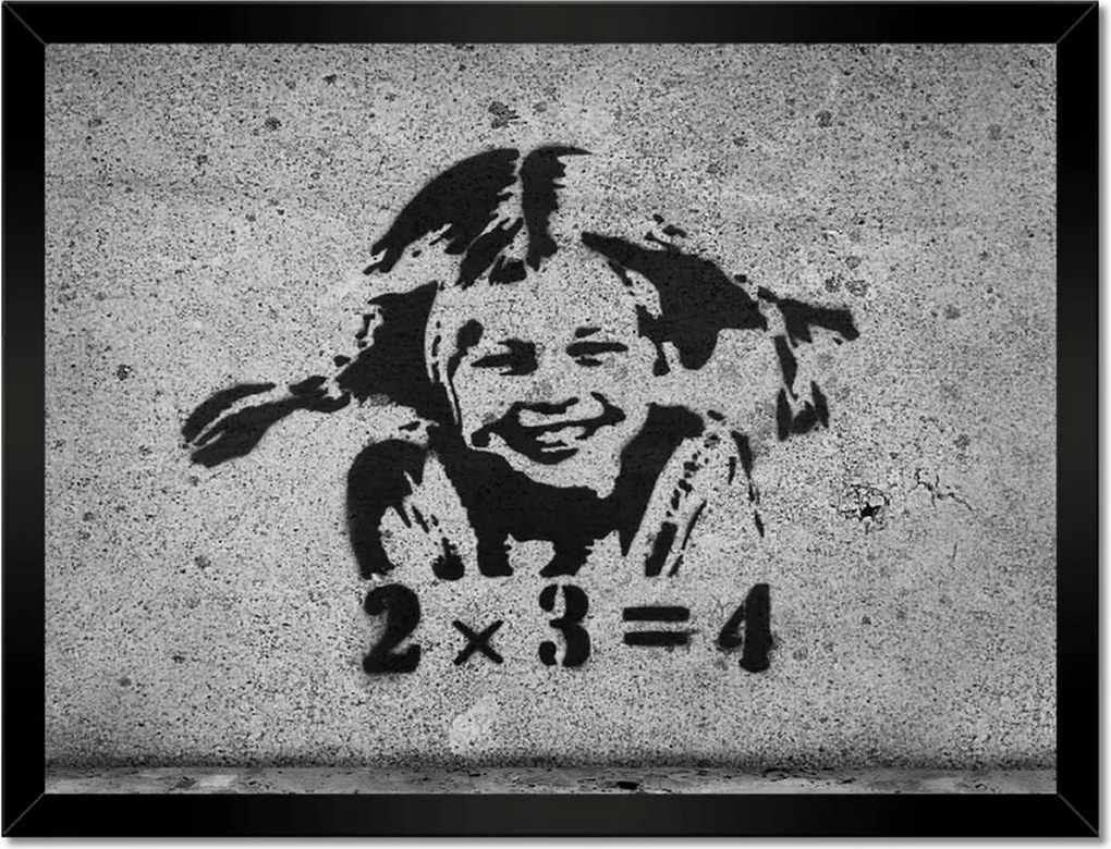 Poszterek keretben 40x30 Banksy Lány szeplők