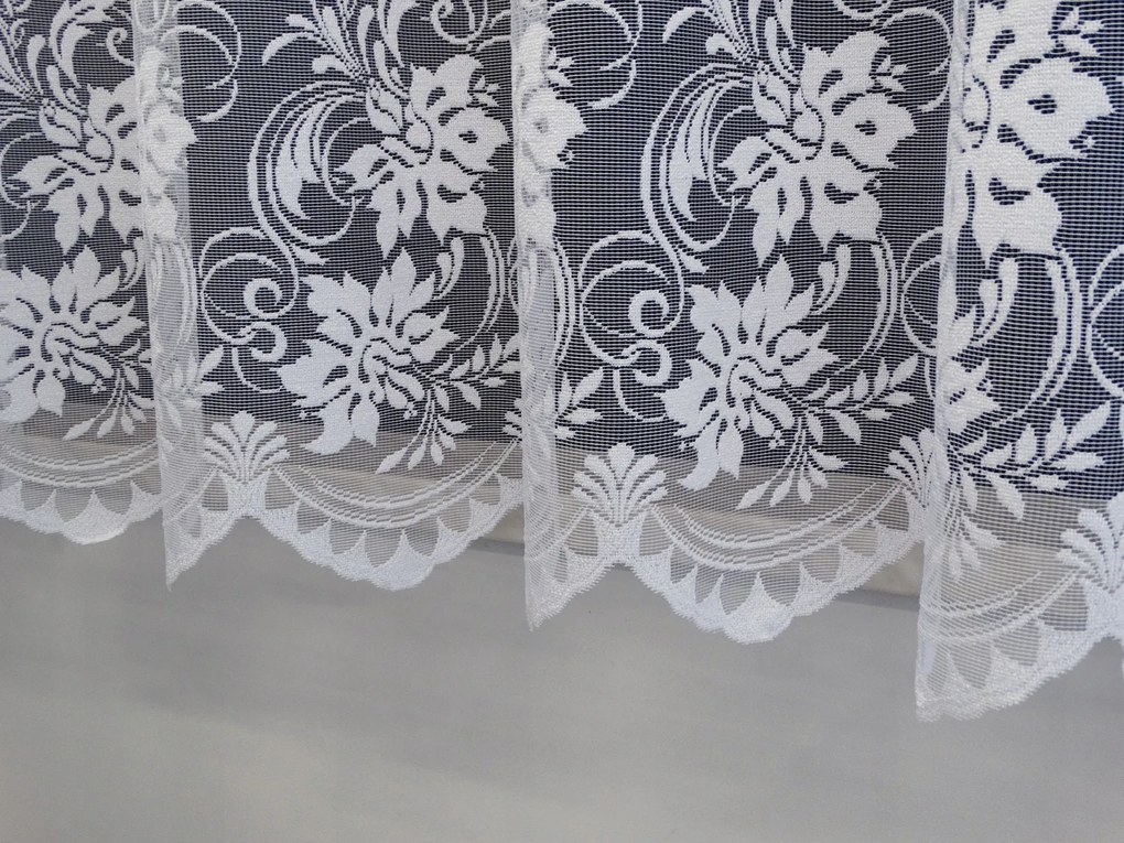 Mg Függöny jacquard 35212 Fehér 400x250cm készre varrva M Lengyel