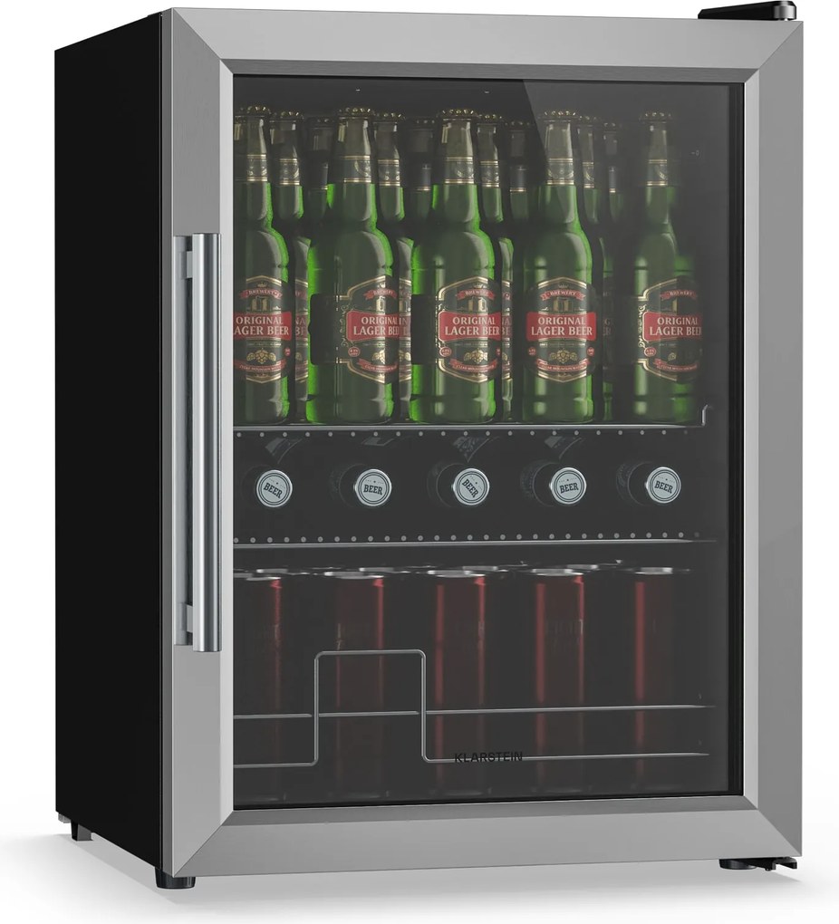 Klarstein Beersafe italhűtő üvegajtóval | 64 x 48 cm | LED-es belső világítás