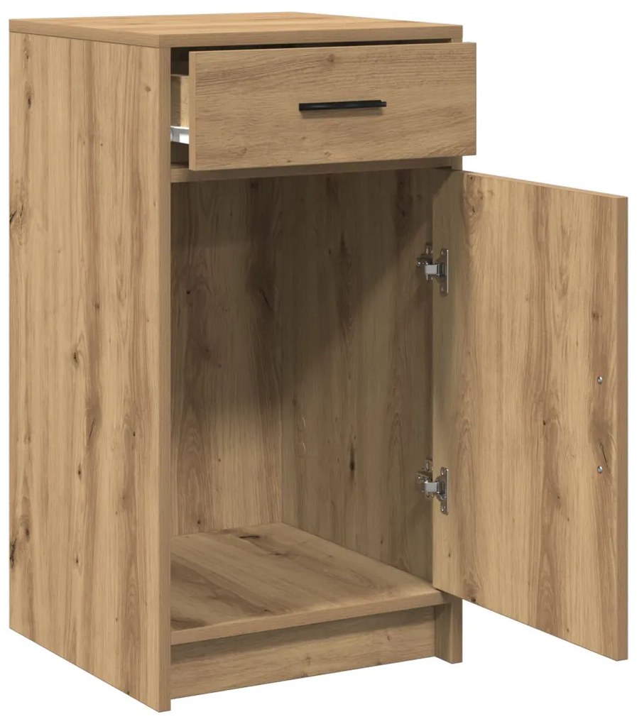 Széf fiókkal kézműves tölgy 40 x 40.5 x 75 cm Faanyag