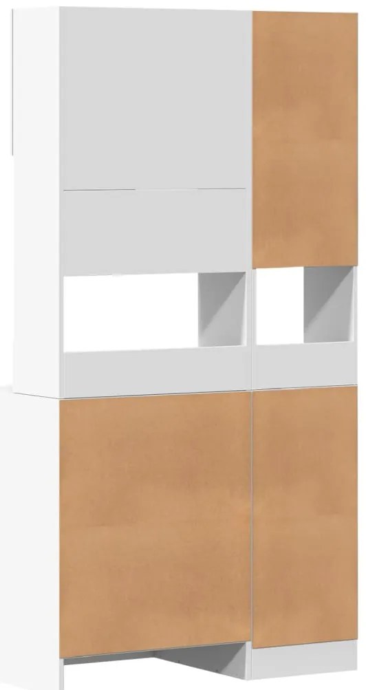 fehér szerelt fa konyhaszekrény 95 x 50 x 180 cm
