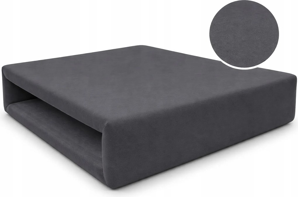 Jersey gumis lepedő 140x200 Grafit Premium Lengyel termék