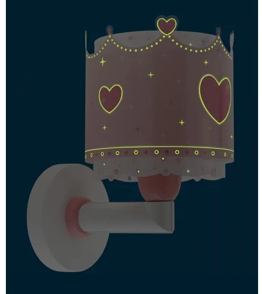 Dalber 61109 - Gyermek fali lámpa LITTLE QUEEN 1xE27/60W/230V