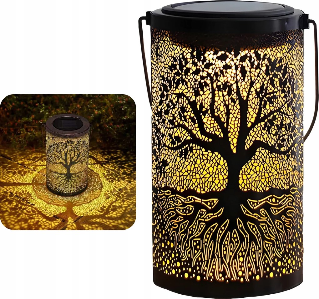 Napelemes Dekoratív Led Kerti Lámpa Lógó Erkély Terasz Kerti Lampion