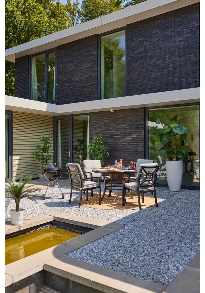 Szürke fém kerti szék Rosario – Hartman