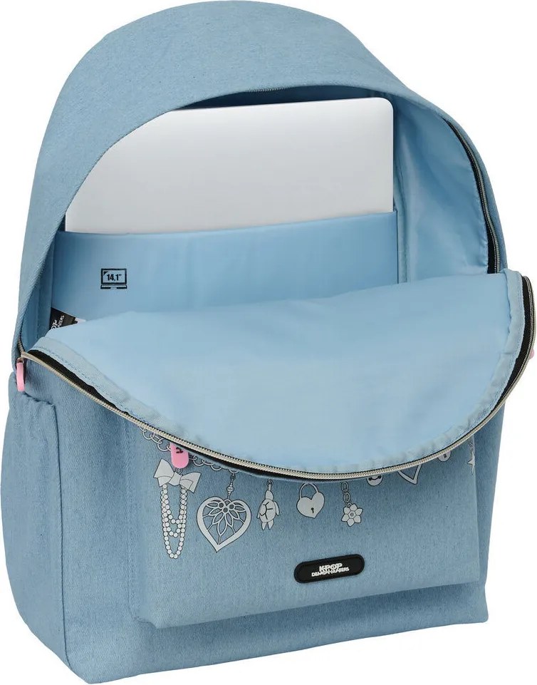 K-pop Démonvadászok Denim Dreams iskolatáska, táska laptop tartóval 43 cm