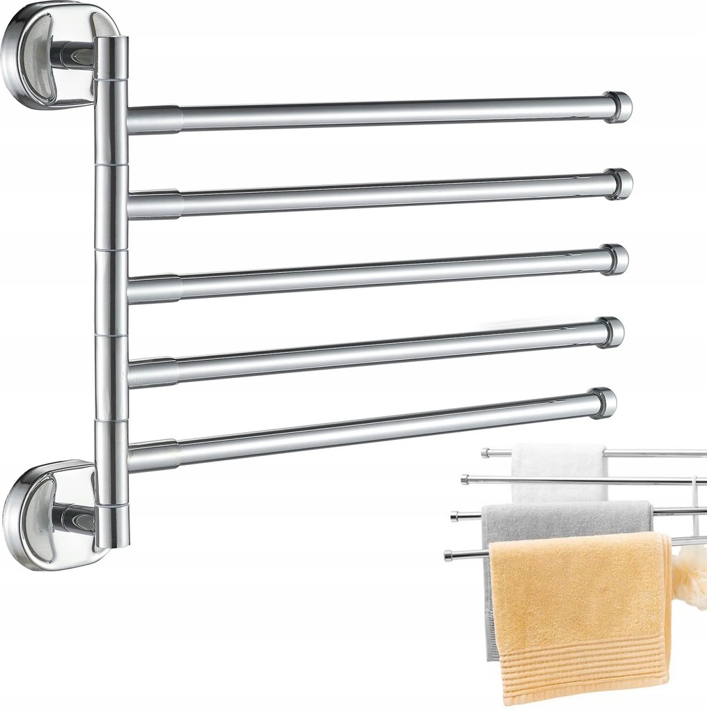 5 karos fürdőszobai törölközőtartó állíthatóс
