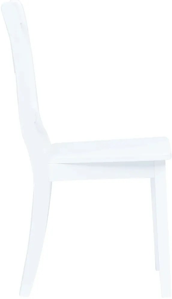 5 darabos fehér tömör gumifa étkezőszett