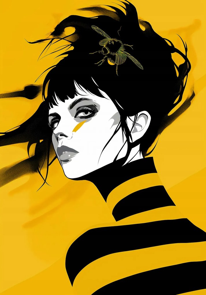 Poszter 70x100cm Sárga kecses