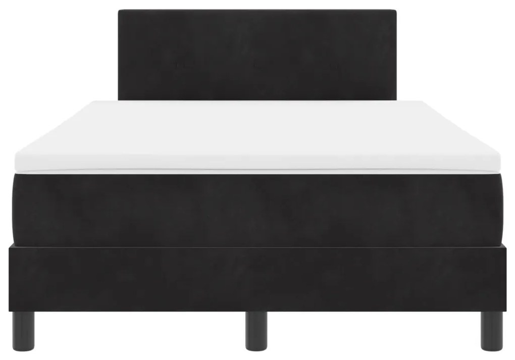 Boxspring Ágy Matrac Sötétben 120x200 cm Bársonyos