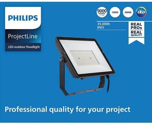 Philips - LED Kültéri reflektor PROJECTLINE LED/100W/230V IP65 3000K