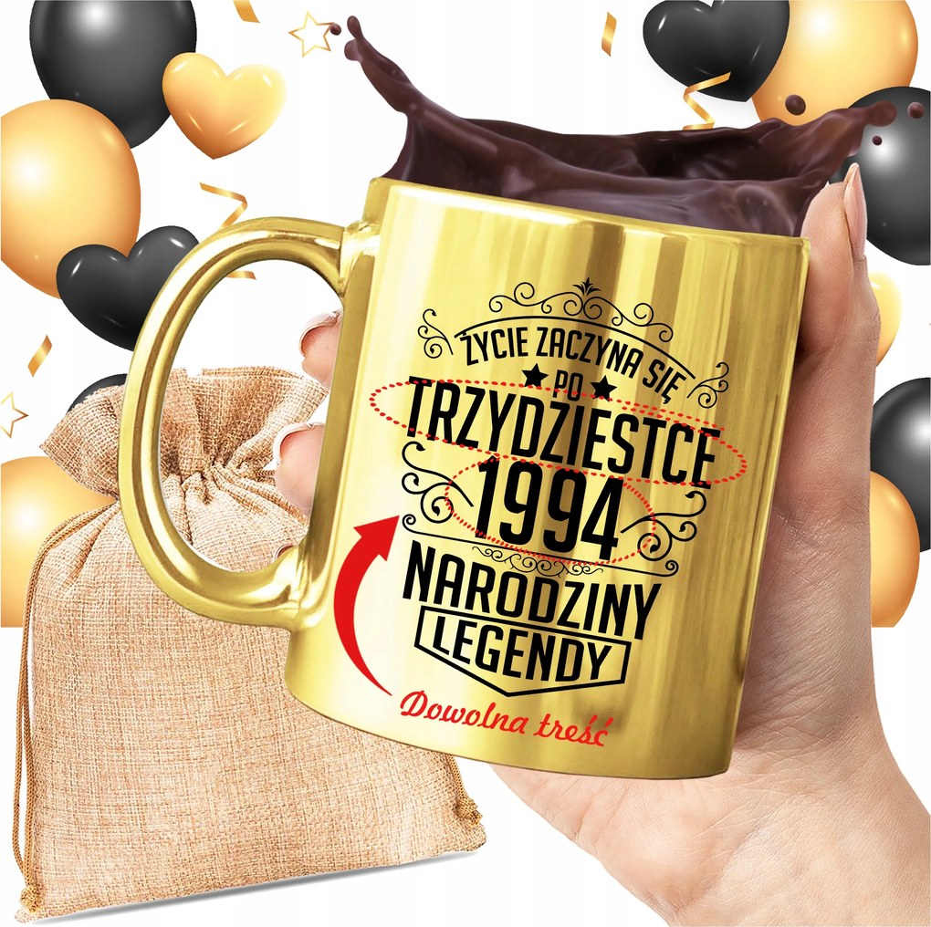 Bögre Arany Élet Kezdődik Után 30 40 50 Óra Legenda Ajándék Nyomtatás