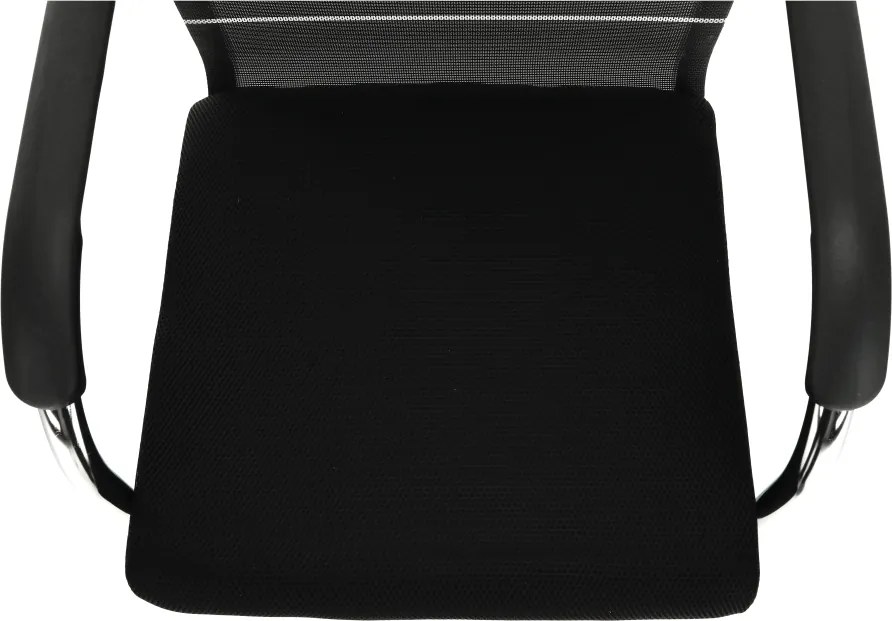 Tárgyalószék, szürke/fekete/ezüst, ESIN