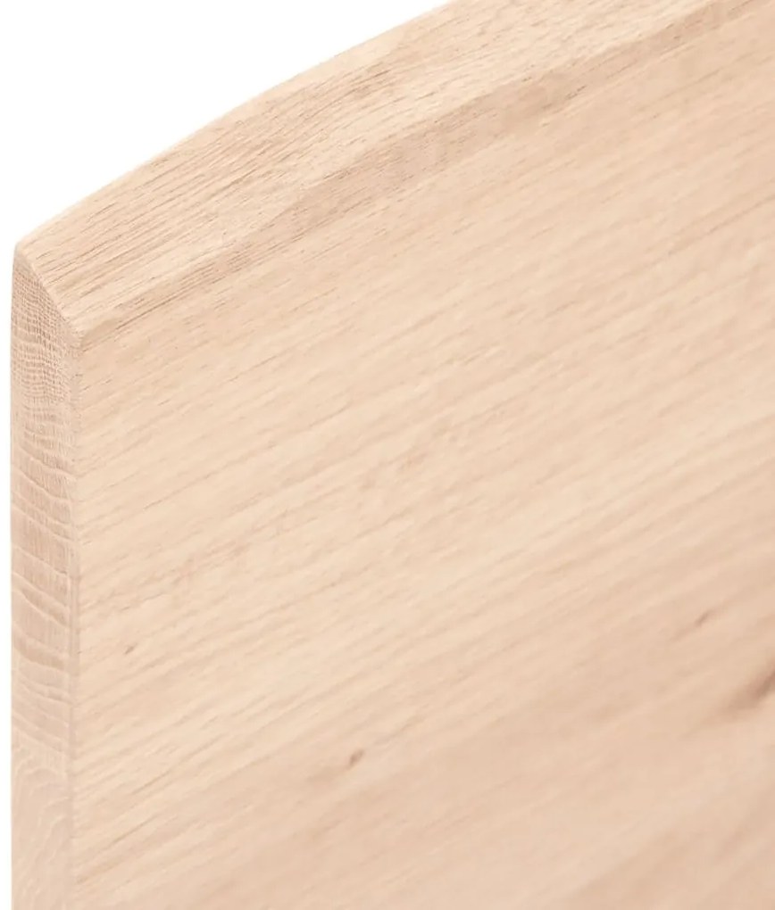 kezeletlen tömör fa fürdőszobai pult 100 x 30 x 2 cm