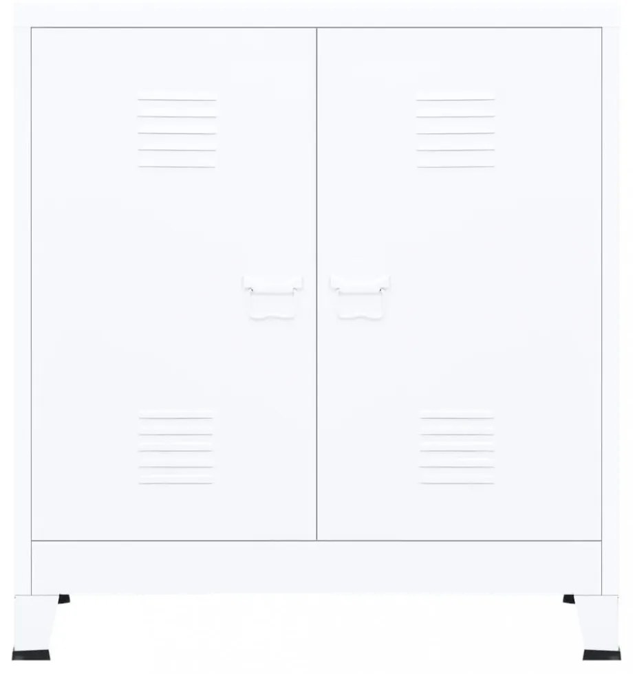 fehér acél ipari tárolóláda 90 x 40 x 100 cm