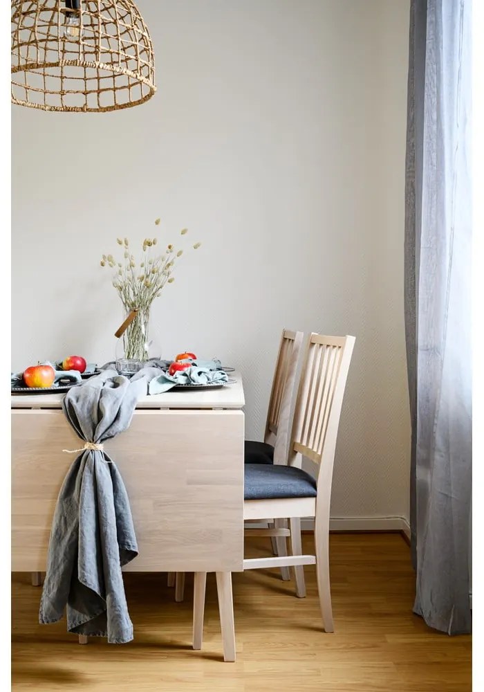 Filippa matt lakkozott tölgyfa étkezőasztal lehajtható asztallappal, 120 x 80 cm - Rowico