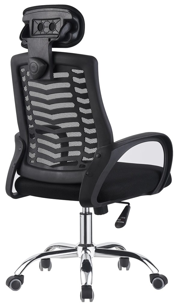 Irodai fotel Isona (fekete + króm) . 1063865