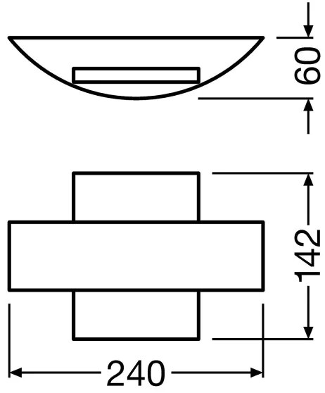Ledvance - LED Kültéri fali lámpa SHIELD LED/11W/230V IP44
