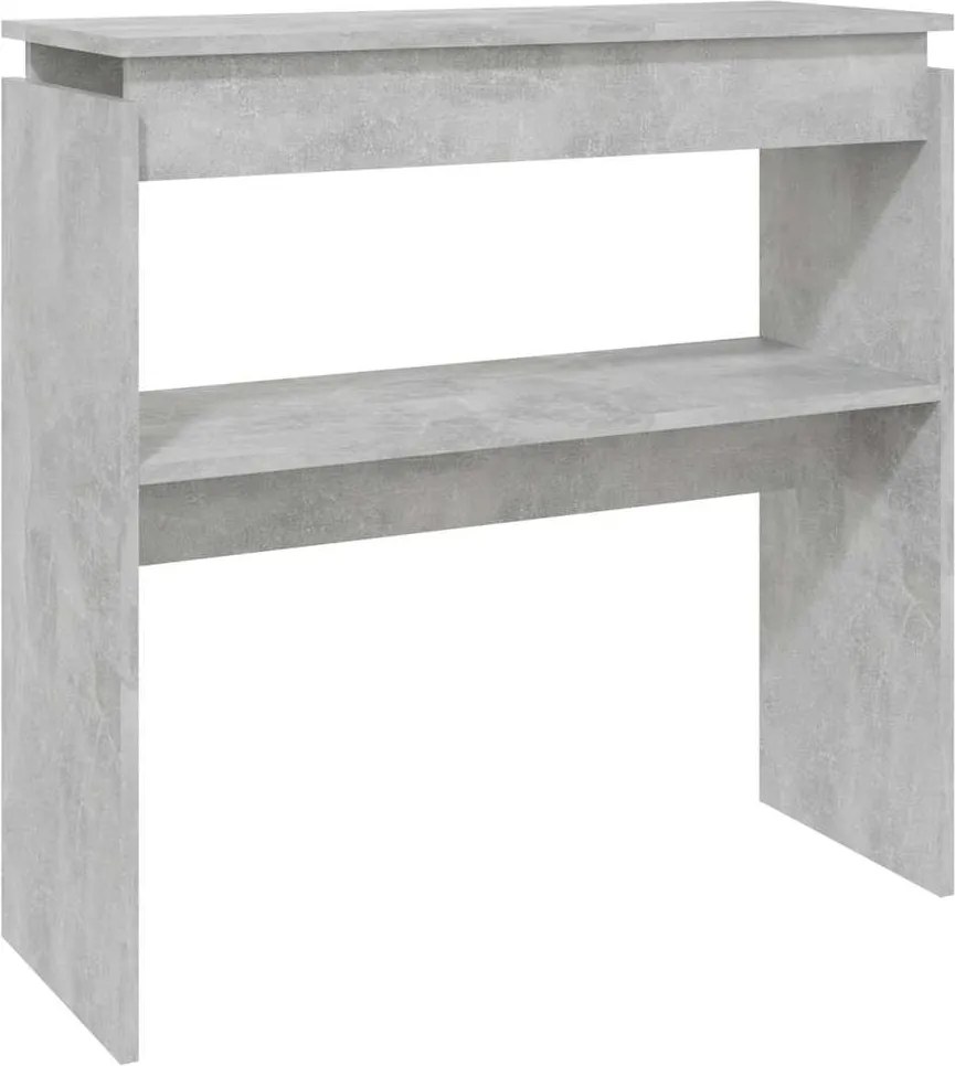 vidaXL betonszürke szerelt fa tálalóasztal 80 x 30 x 80 cm