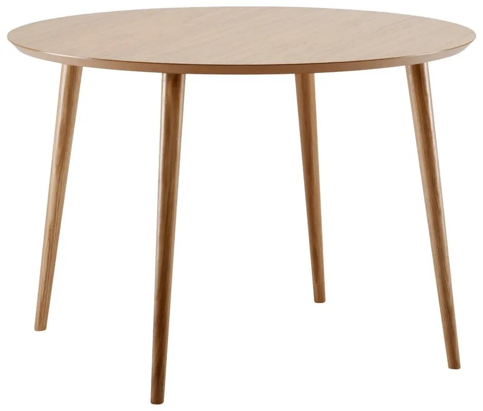 Cloyd étkezőasztal tölgyfa dekorral, ø 100 cm - Woodman