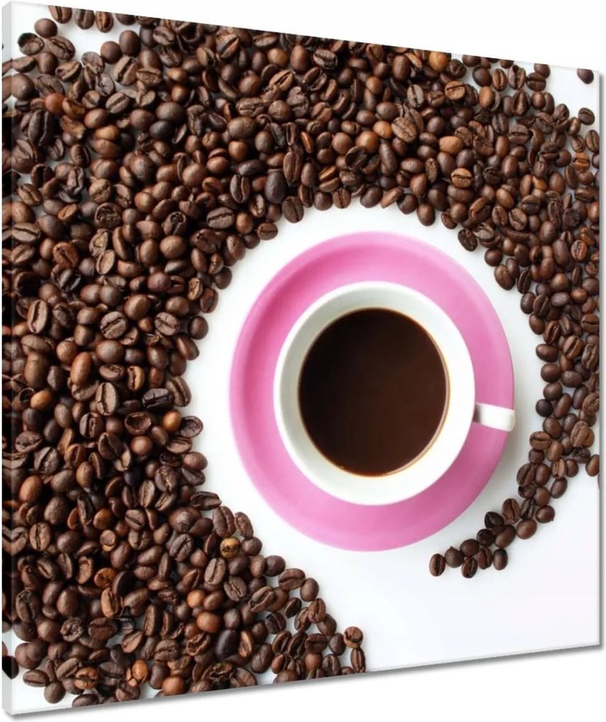 Vászonkép 60x60 Rózsaszín csészealj