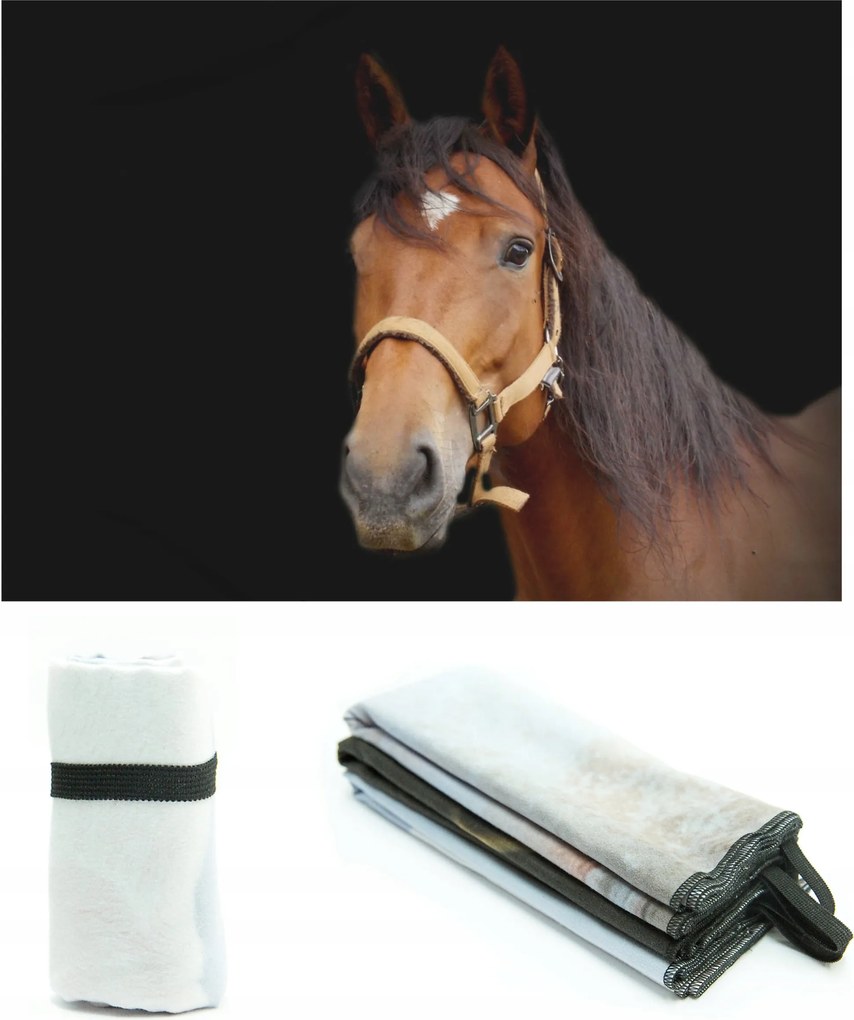 Mikroszálas Törölköző Lóval Ajándék 50x70