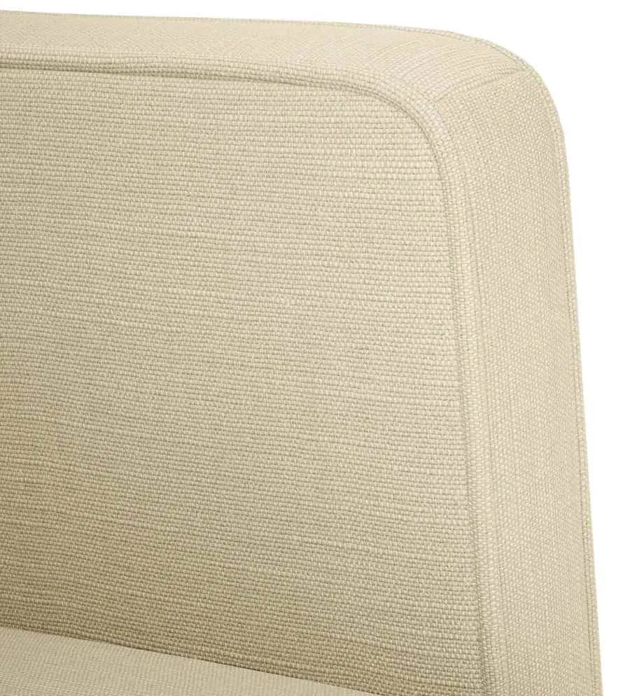 krém szövet loveseat kanapé 111 cm