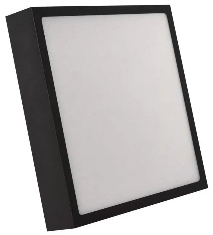 LED Mennyezeti lámpa LED/21W/230V 3000/3500/4000K 22,5x22,5 cm fekete