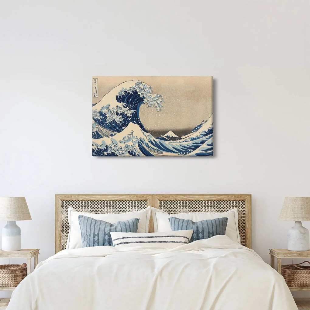 Kép - Katsushika Hokusai, Under the Wave off Kanagawa, reprodukciók (90x60 cm)