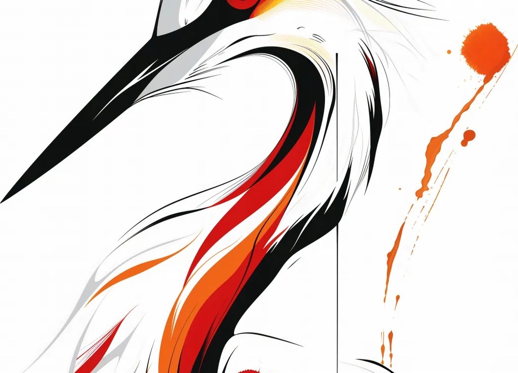 Poszter 42x29,7cm Gólya