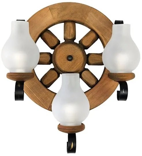 Brilagi - Fali lámpa ROATA APLICA 3xE14/40W/230V bükkfa