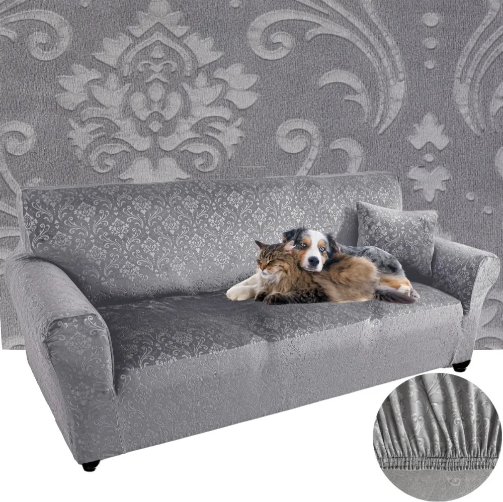 Kanapé Huzat Sarok Kanapé Velúr Dombornyomott Prémium Oeko-tex Dísz