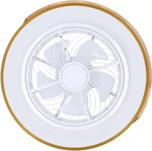 Brilagi - LED dimmelhető lámpatest ventilátorral LED/38W/230V 50 cm kék/tölgy + távirányító