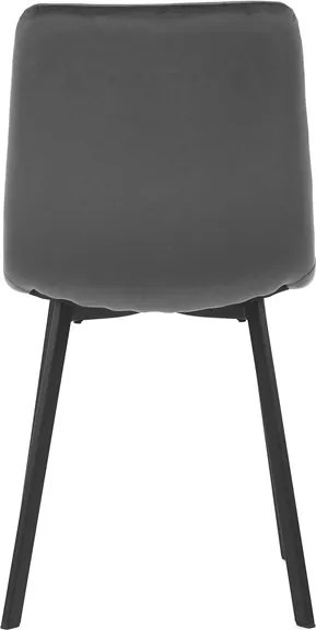 Szürke bársony étkezőszék, DCL-973 GREY4