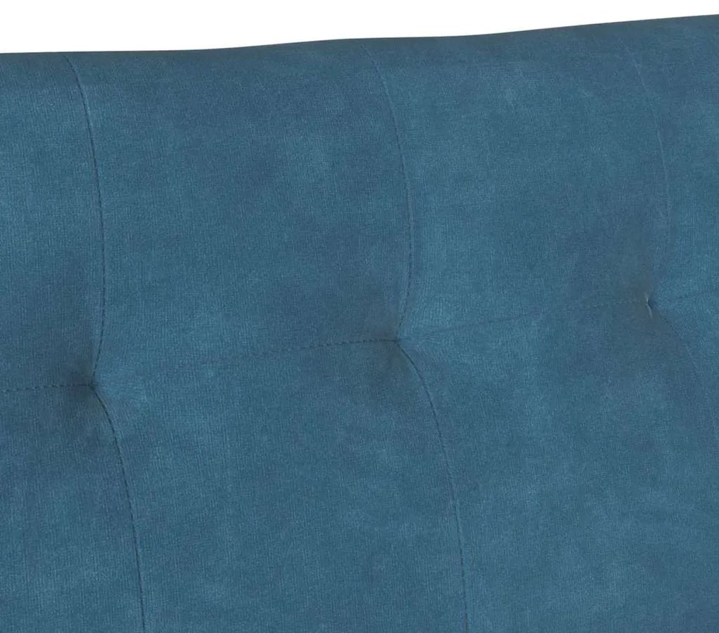 Chesterfield Pad Kék 112 x 65,5 x 75 cm Bársony