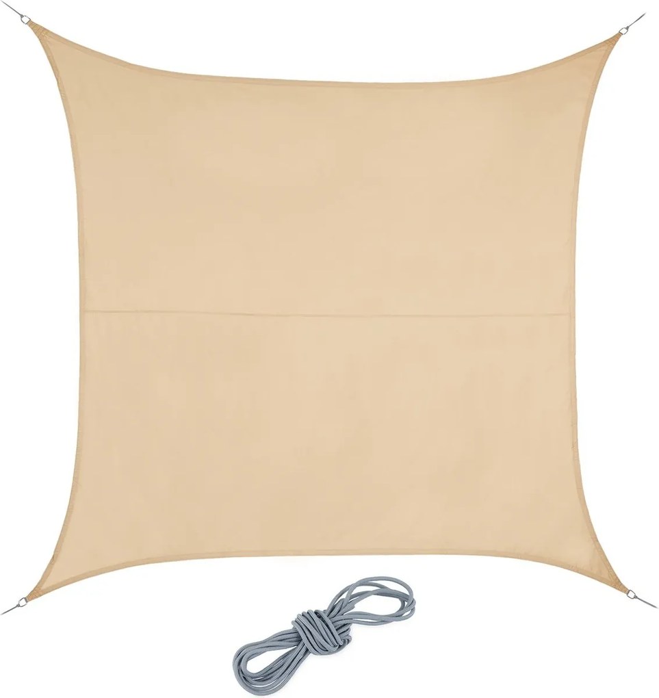 Négyzet alakú napellenző szövet Pes fúrás nélkül 4x4M