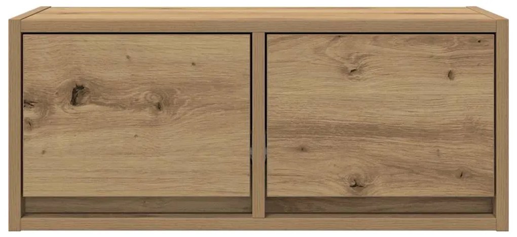 vidaXL kézműves tölgy színű szerelt fa TV-szekrény 60x31x25,5 cm