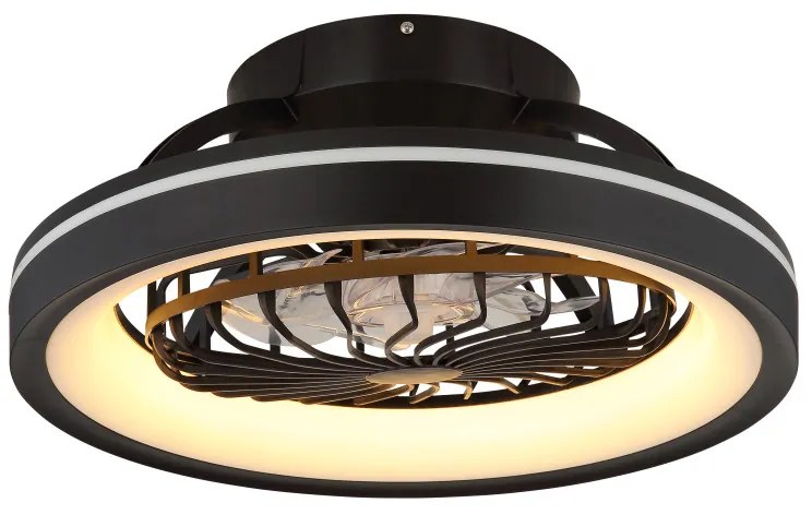 Globo Deanne 03665 távirányítós mennyezeti ventilátoros lámpa, 40W+6W RGB LED, 2700K-6500K+RGB, 2400 lm
